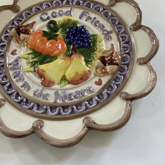 Omnibus by Fitz and Floyd Thanksgiving Canape Plate‎ 2050/452 Harvest Fall Decor - Picture 5 of 12